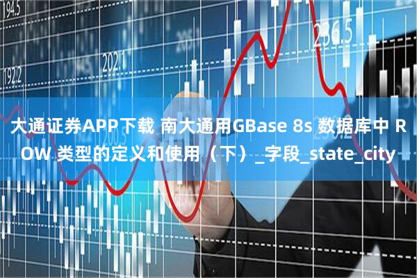大通证券APP下载 南大通用GBase 8s 数据库中 ROW 类型的定义和使用（下）_字段_state_city