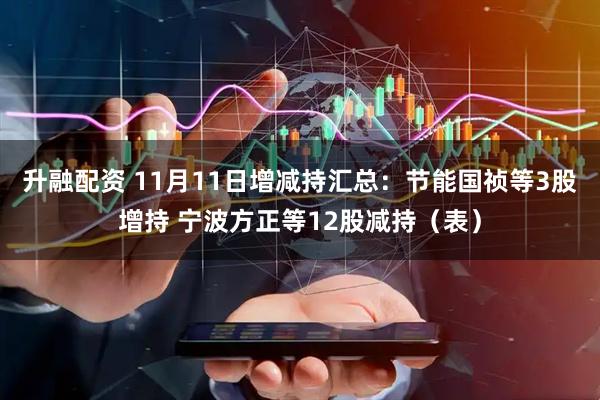 升融配资 11月11日增减持汇总：节能国祯等3股增持 宁波方正等12股减持（表）