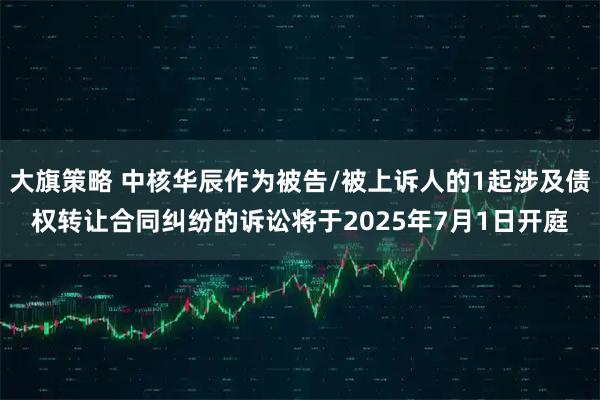 大旗策略 中核华辰作为被告/被上诉人的1起涉及债权转让合同纠纷的诉讼将于2025年7月1日开庭